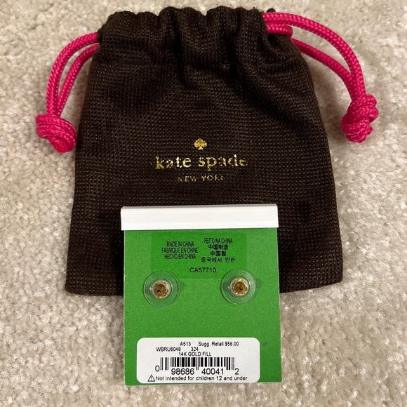 Kate Spade 14k gold plated earrings - Picture 2 of 5